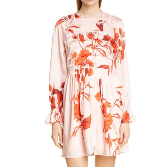 🍒NWOT🍒 TED BAKER FANTASIA MINI DRESS - Picture 5 of 8
